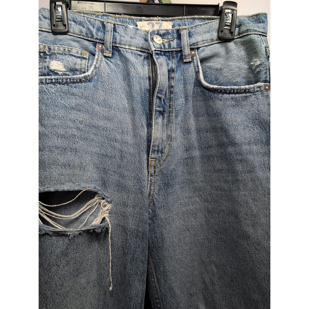 We The Free Womens Jeans Blue‎ Distressed Light Wash  Size 27 - Picture 6 of 9